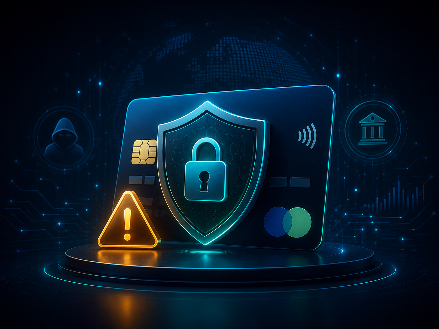Fraud prevention warning illustration